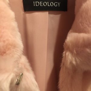 Pink faux fur jacket